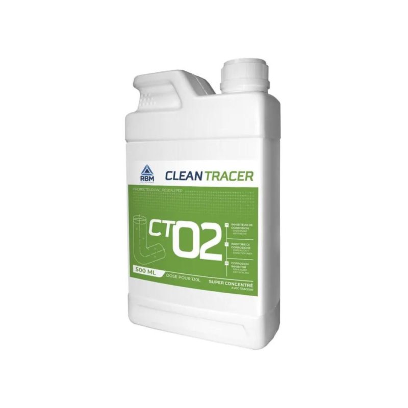 Traitement pour pompe à chaleur CLEAN TRACER CT02 500 ml