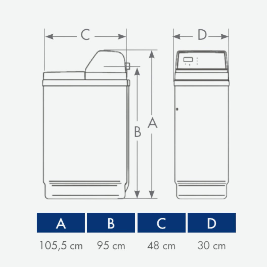 Adoucisseur 17 litres - NSC HYBRID+ - Adoucisseur domestique #NSCHYBRID+