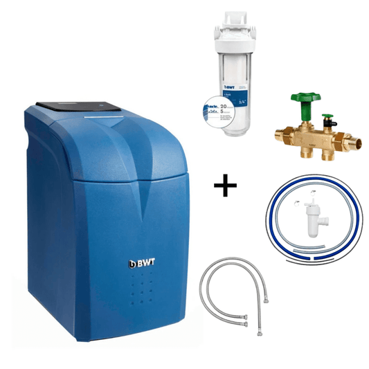 Adoucisseur d'eau AQA Perla Compact - BWT + Accessoires prêt à poser - Adoucisseur domestique