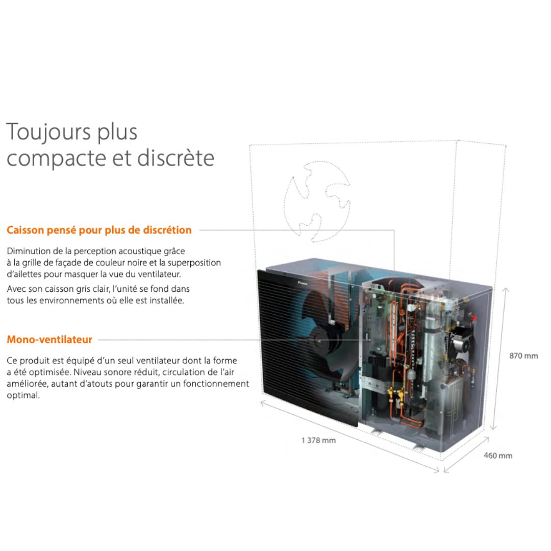 Altherma 3 M - Taille 11 - Chaud seul - Monophasé sans résistance - Chaud seul #EDLA11DV3