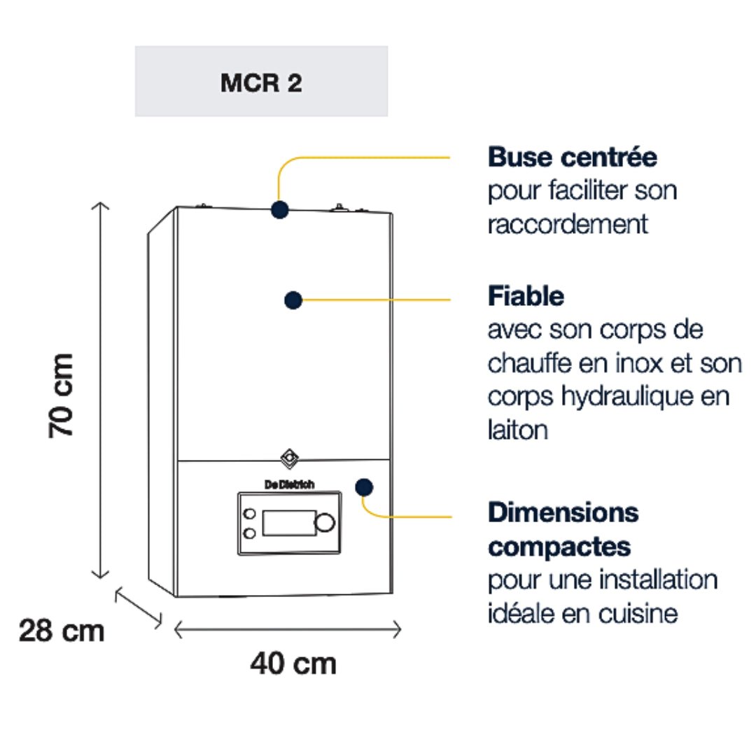 Chaudière MCR 2 XL 30 MI Chauffage et eau chaude micro - accumulée - Chaudière #7865866