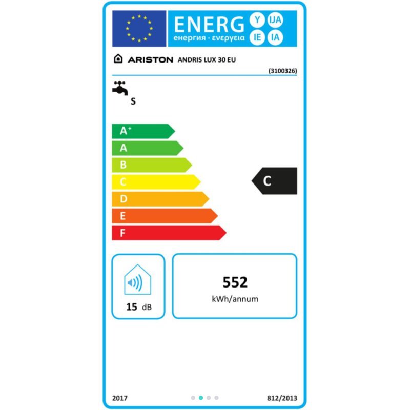 Chauffe-eau Andris Lux 3100326 30 Litres sur évier