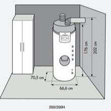 Chauffe-eau Thermodynamique Elensio De Dietrich 250L, Appoint Solaire/Chaudière, Économie Énergétique.