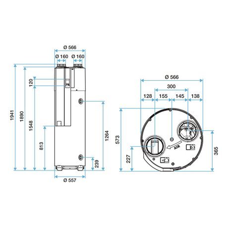 Chauffe - eau thermodynamique T.Flow Hygro+ 200 L pour maison individuelle - 11023198