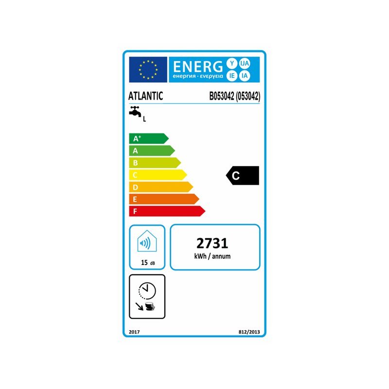 Chaufféo Plus Vertical mural compact 200L 1245x585x570 mm