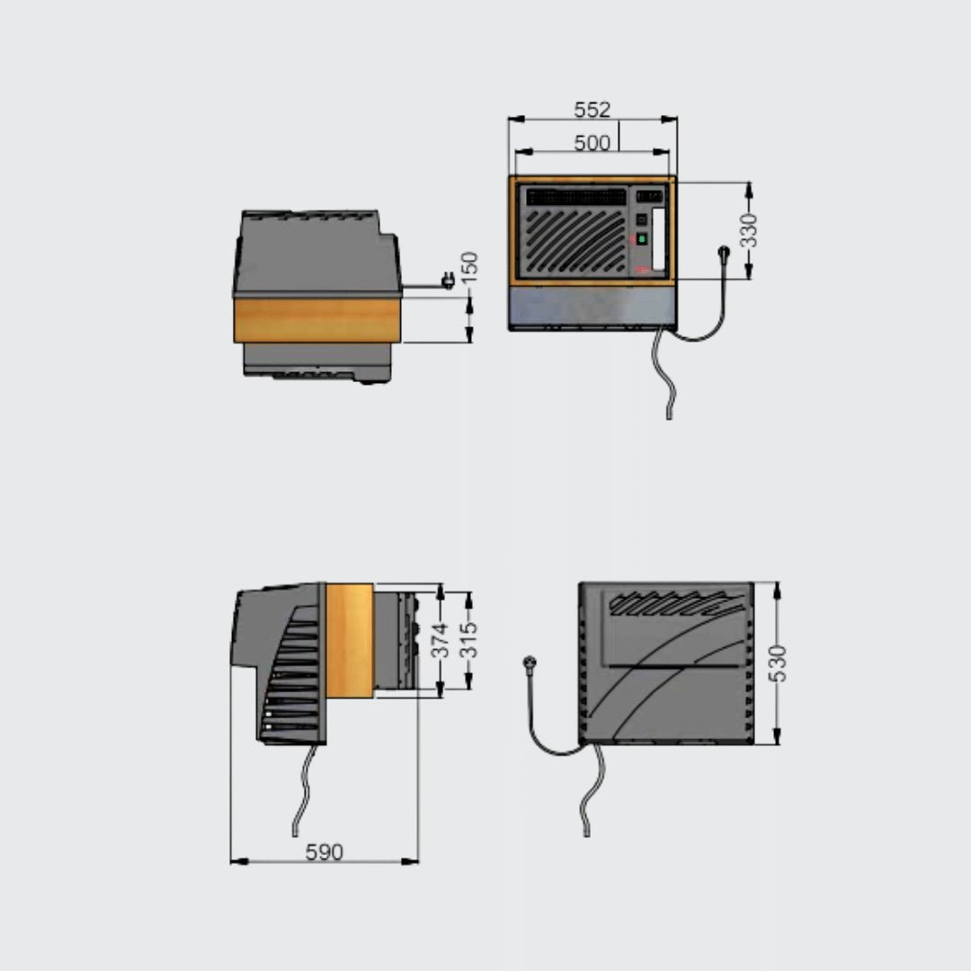 Climatiseur cave à vin Wine Master Wine C50SR froid + réchauffage + ceinture chauffante - Climatisation cave à vin #C50SRX