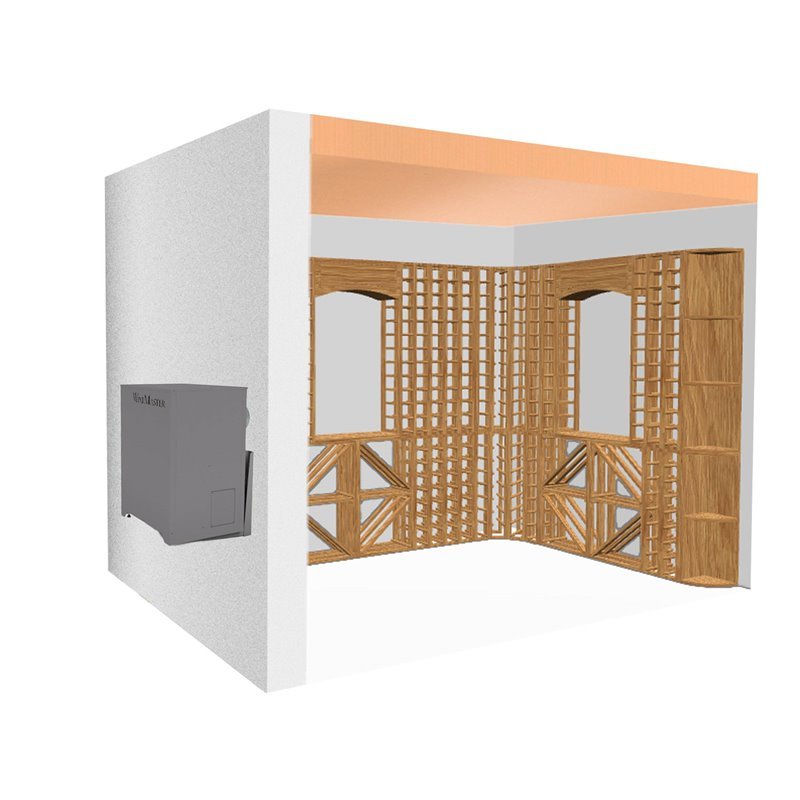 Climatiseur monobloc intégrable Froid + réchauffage Capacité 25 m3 extérieur cave