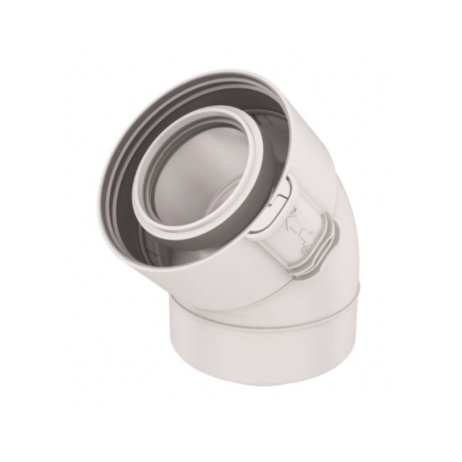 Coude 45° Rolux Condensation D60/100mm PPTL/PP Sekurit - Coude #229200