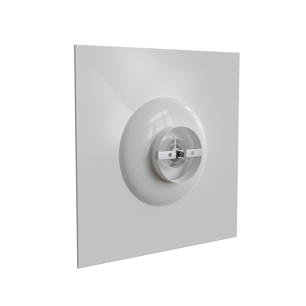 Diffuseur faux-plafond blanc mat Ø 160