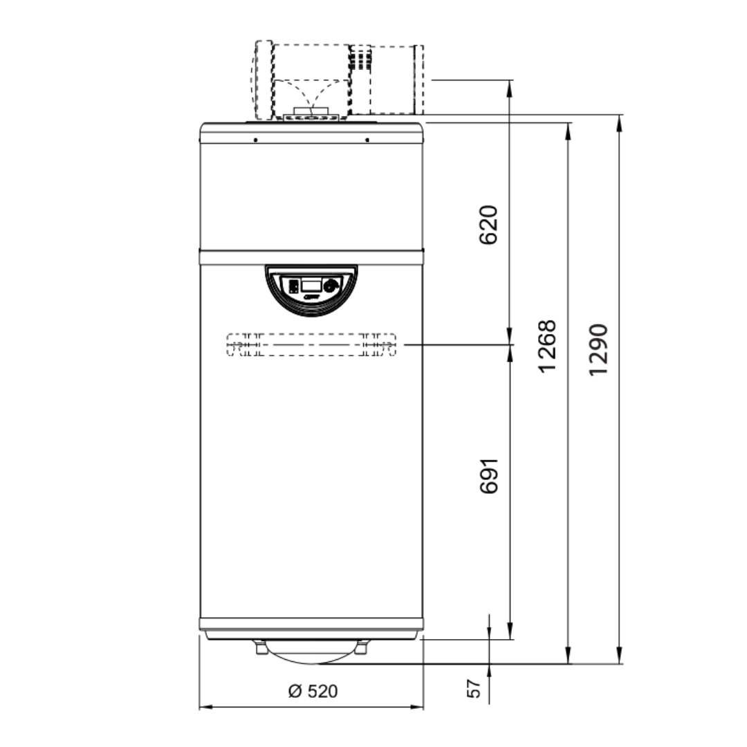 Edel 100L Air/Mural - Chauffe - eau thermodynamique - Chauffe - eau thermodynamique #353210
