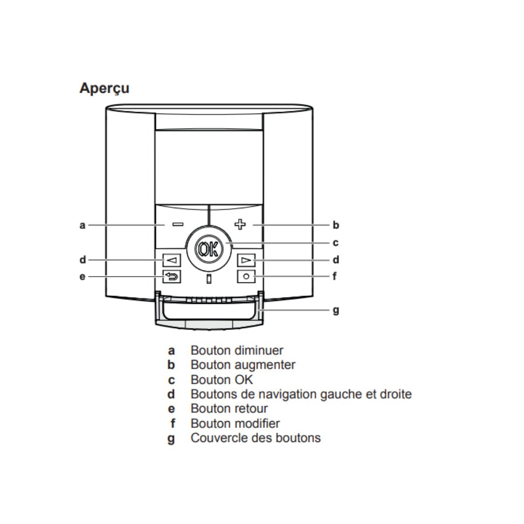 EKRTRB - Thermostat d'ambiance sans fil - Thermostat radio #EKRTRB