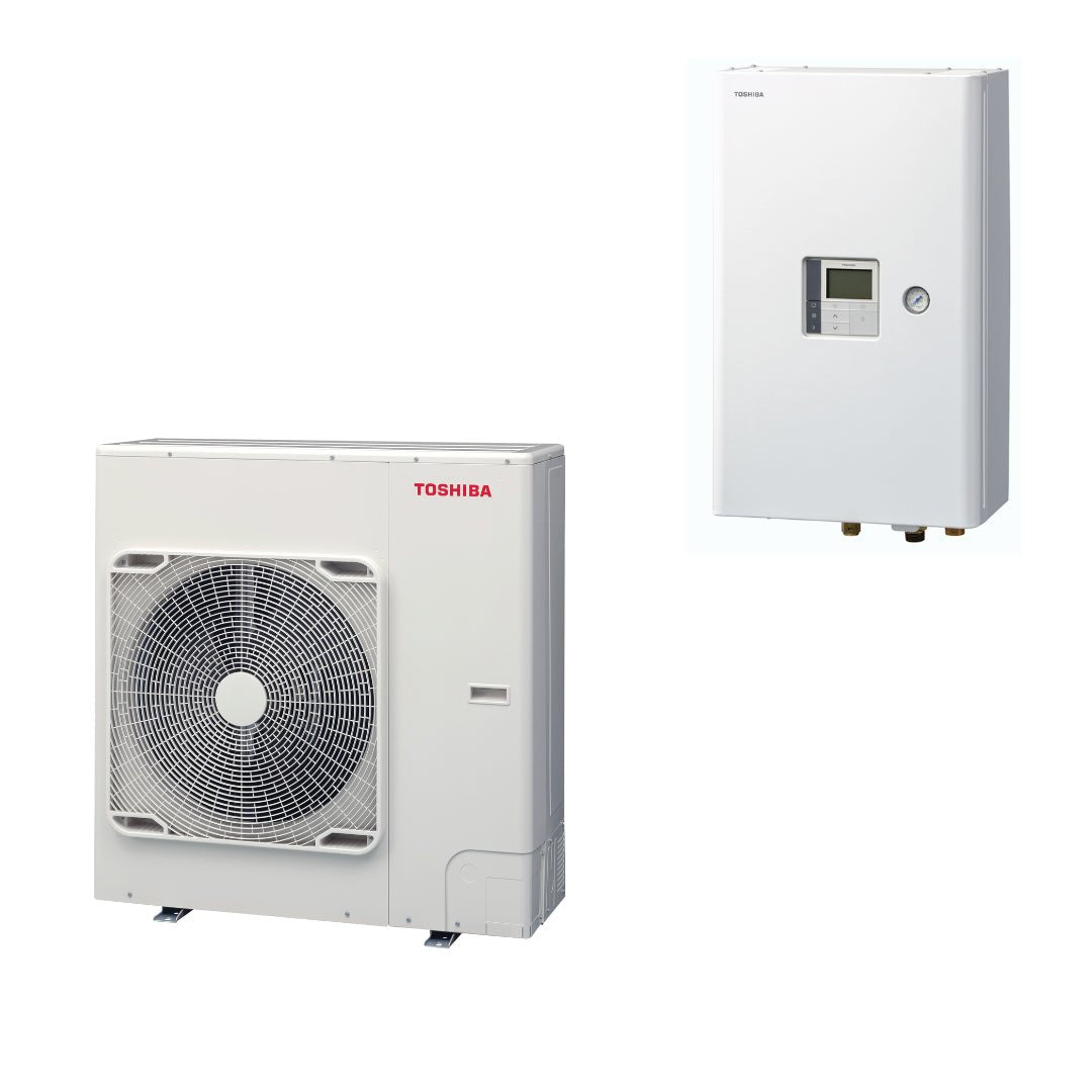 Estia murale 8kW Monophasé - Pompe à chaleur air - eau - Bi - bloc #HWT - 801HW - E + HWT - 1101XWHM6W - E