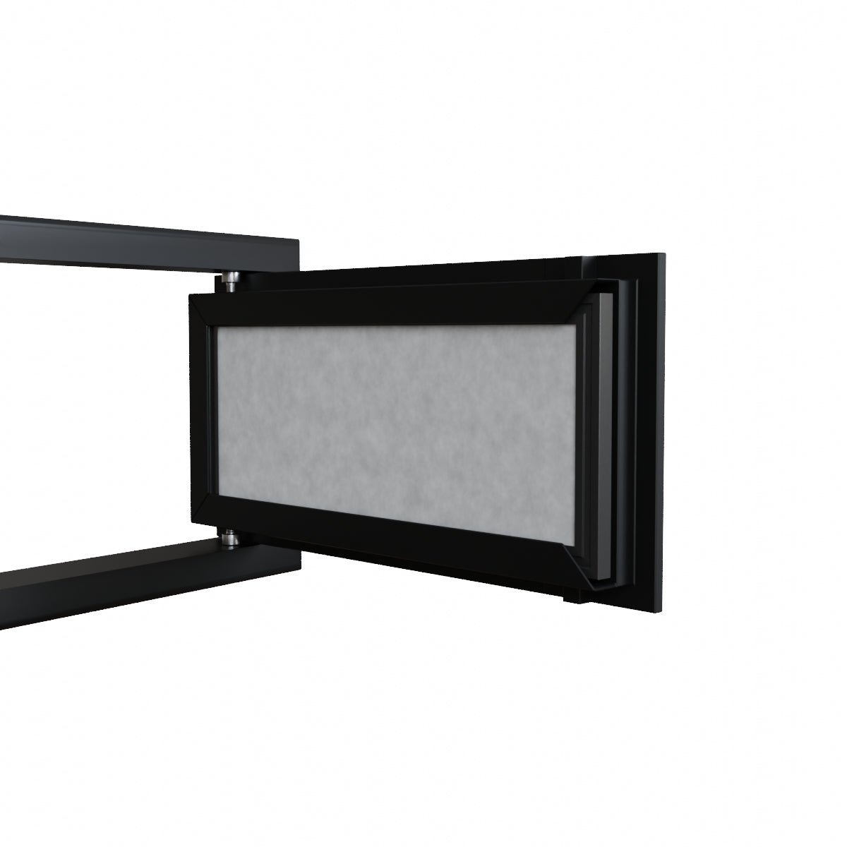 Filtre grille de reprise noire 400x200