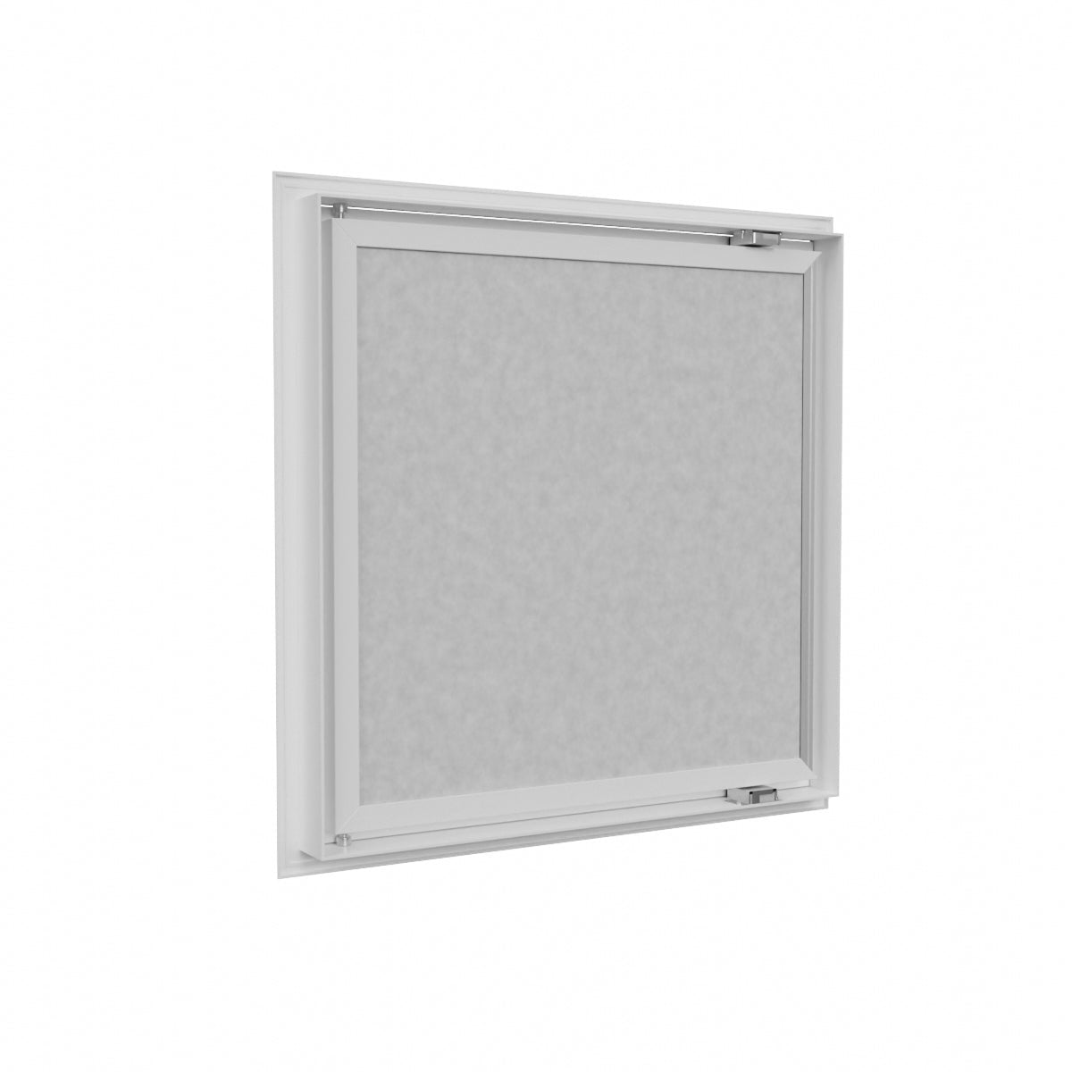 Grille de reprise porte - filtre aluminium blanc mat 600x600 mm - GRAD600X600