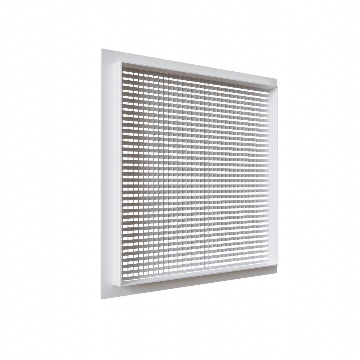 Grille de transfert alu blanc 600X600 mm