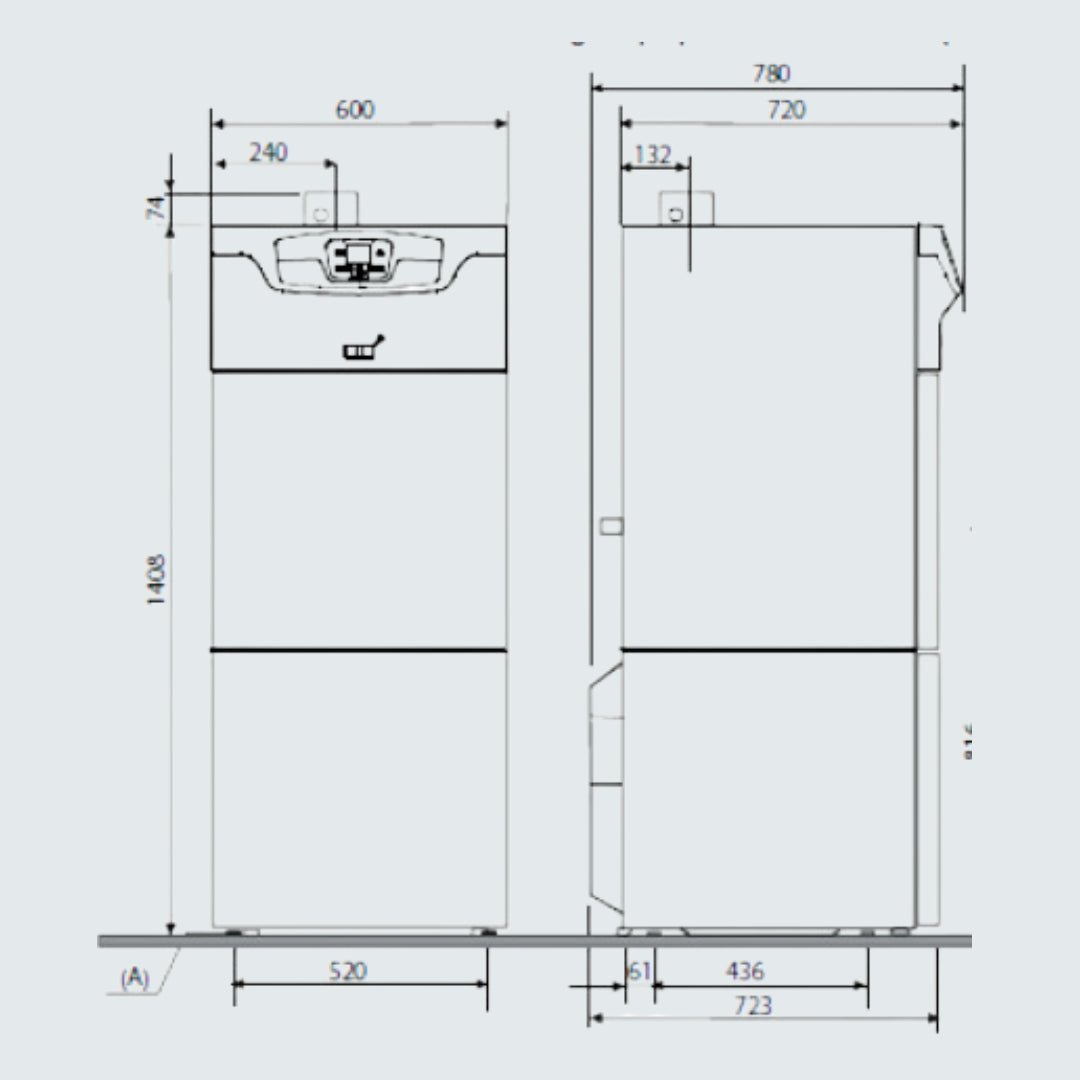 Klista + 24 kW HTE GBI/GBVI - Chaudière sol gaz à condensation - Chappee #7630886