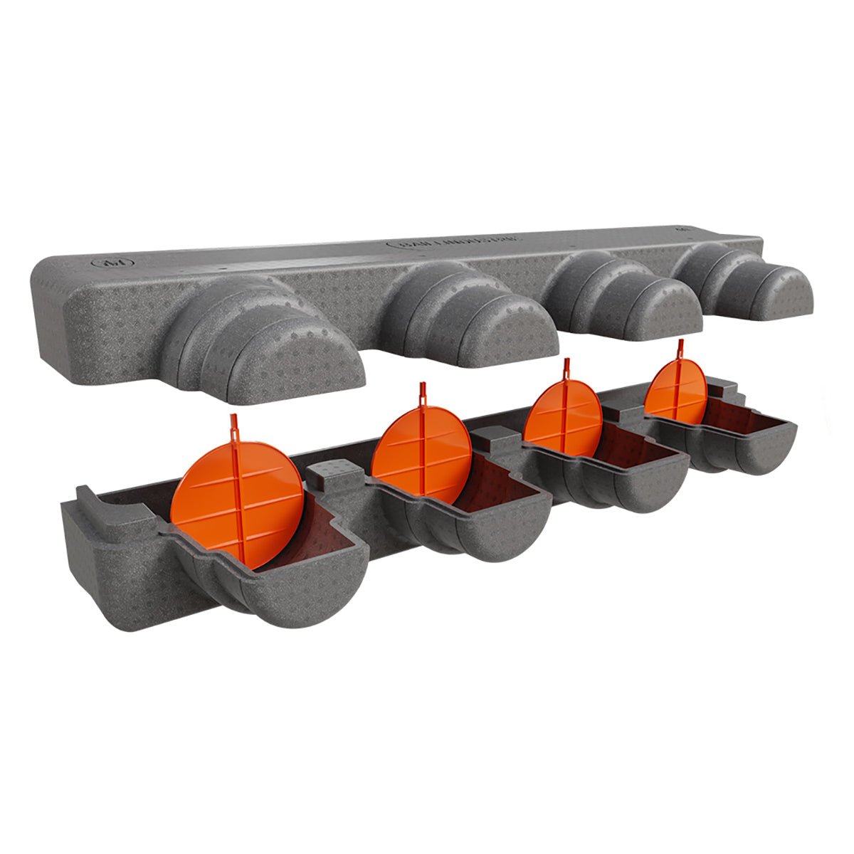 Lot de 4 volets Ø 250 mm