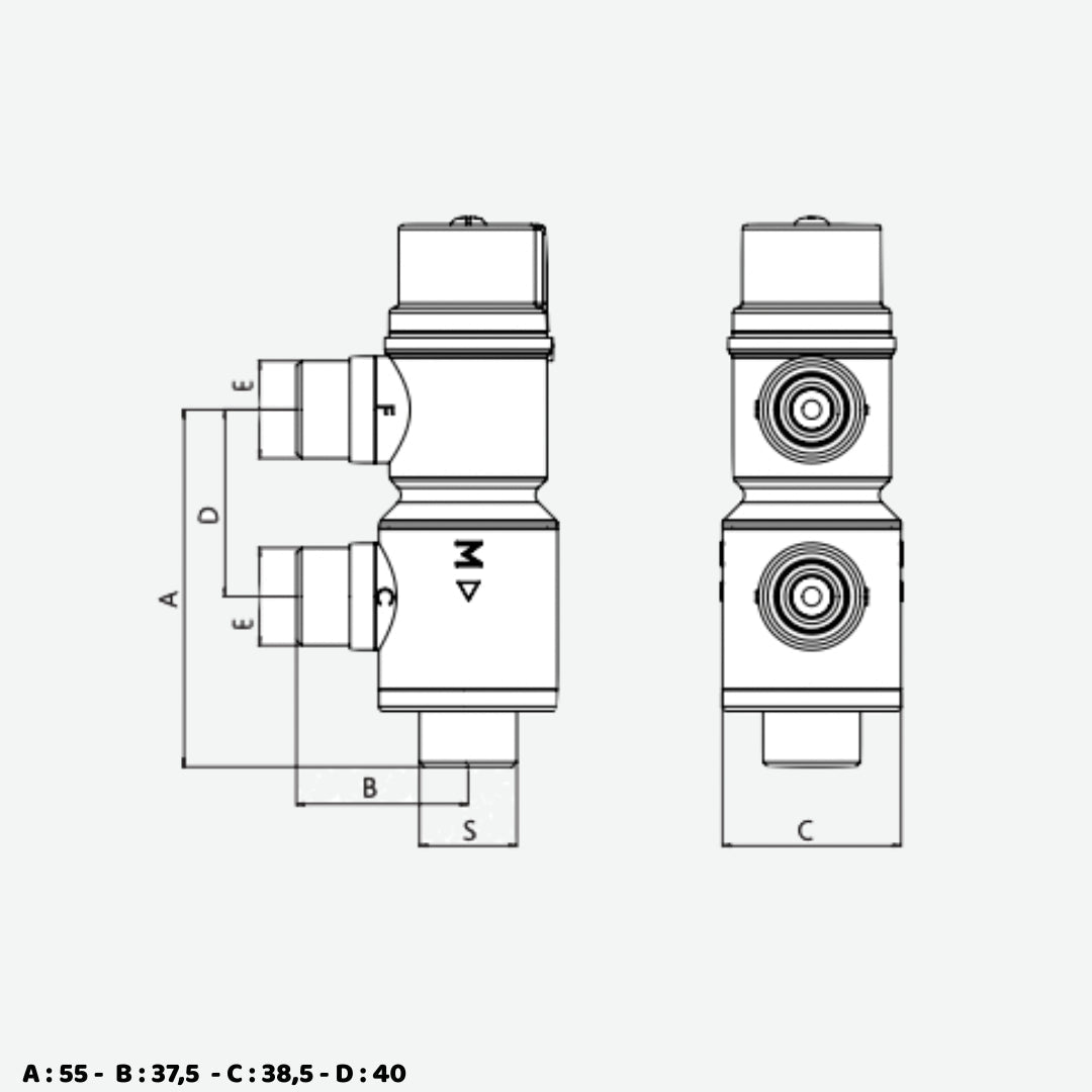 Mitigeur Thermostatique multiposition 30 l/min 3/4" - Équiper ma maison #118099