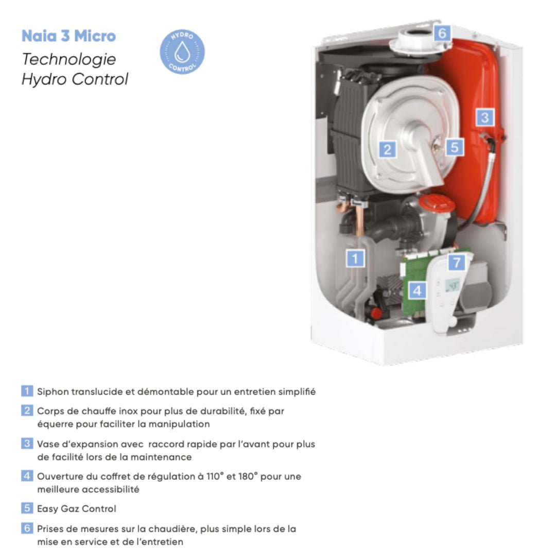 Naia 3 Micro 25 - chaudière gaz à condensation - Atlantic #21372