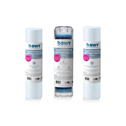 Pack pour osmoseurs de 3 préfiltres - Recharge #125550150