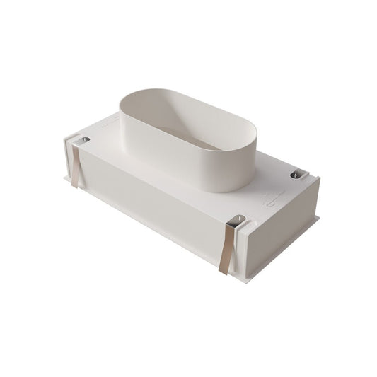 Plénum ABS pour grille de soufflage 300x150 mm avec fixation rapide - #PLSABS300X150