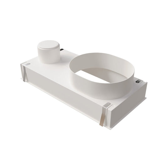 Plénum ABS pour grille de soufflage 400x200 mm avec clips - #PLSABS400X200