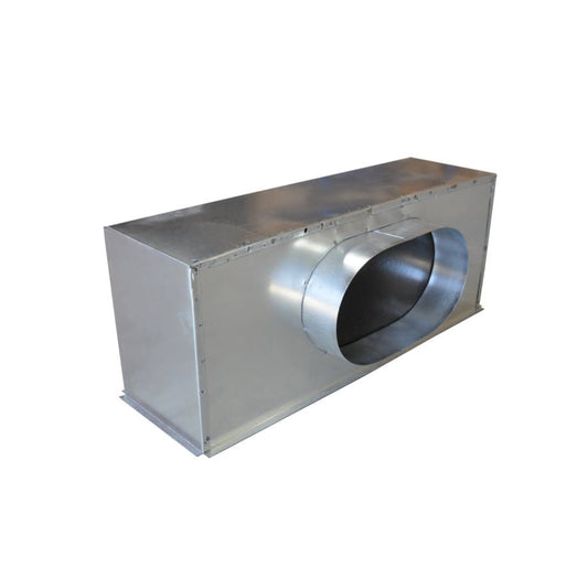 Plénum acier isolé extra - plat pour grille de soufflage 500x150 mm - #PLSACI500X150