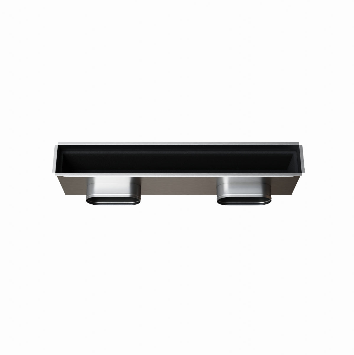 Plénum acier isolé extra-plat de 800x100