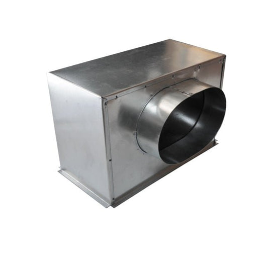 Plénum en acier isolé extra - plat pour grille de soufflage 300x150 mm - #PLSACI300X150