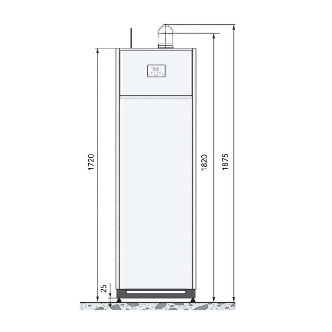 Prestige condensation 20kW - Chaudière au sol à condensation - Frisquet #A4AL20050