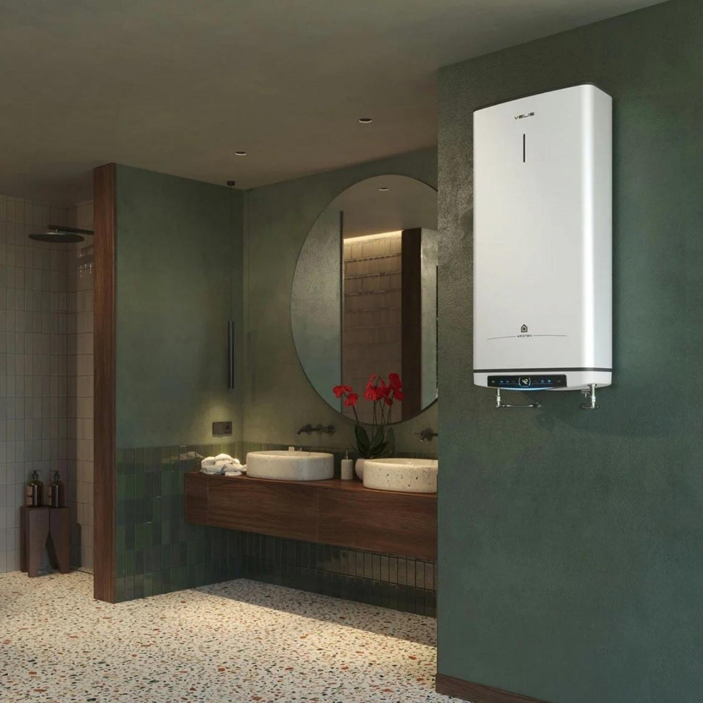 VELIS PRO DRY WIFI 45L - Chauffe - eau électrique plat stéatite multiposition - Ariston #3100951