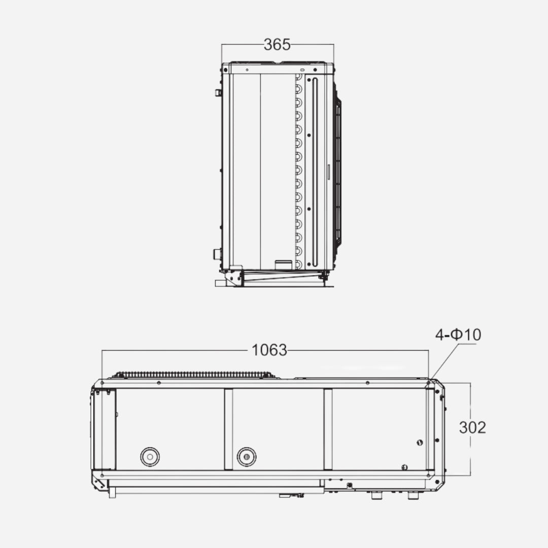 Versati IV MB 16kW Triphasé - Pompe à chaleur Gree - Monobloc #3IGR7419
