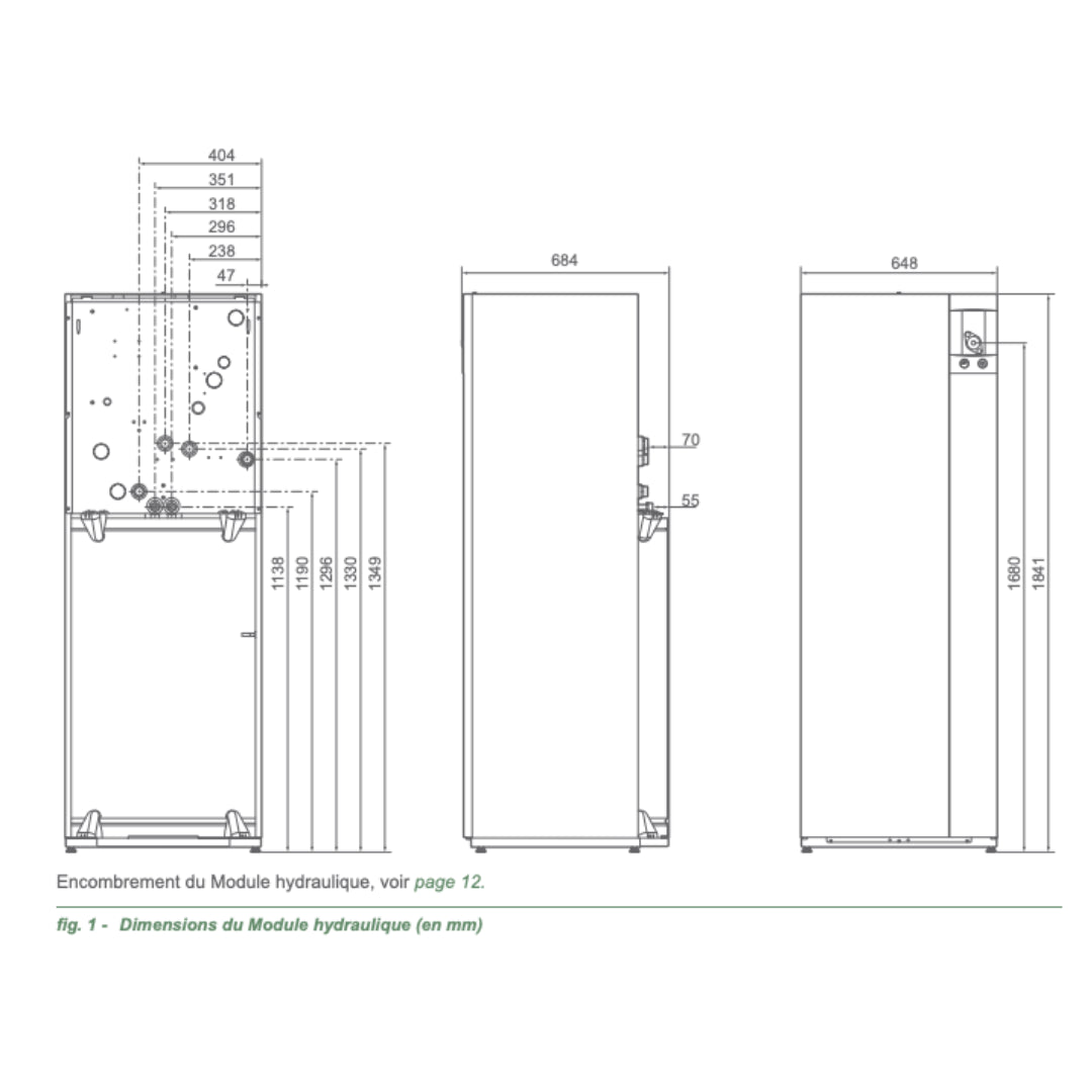 Ixtra M DUO 9kW Monophasé - Pompe à chaleur monobloc - Atlantic #526278