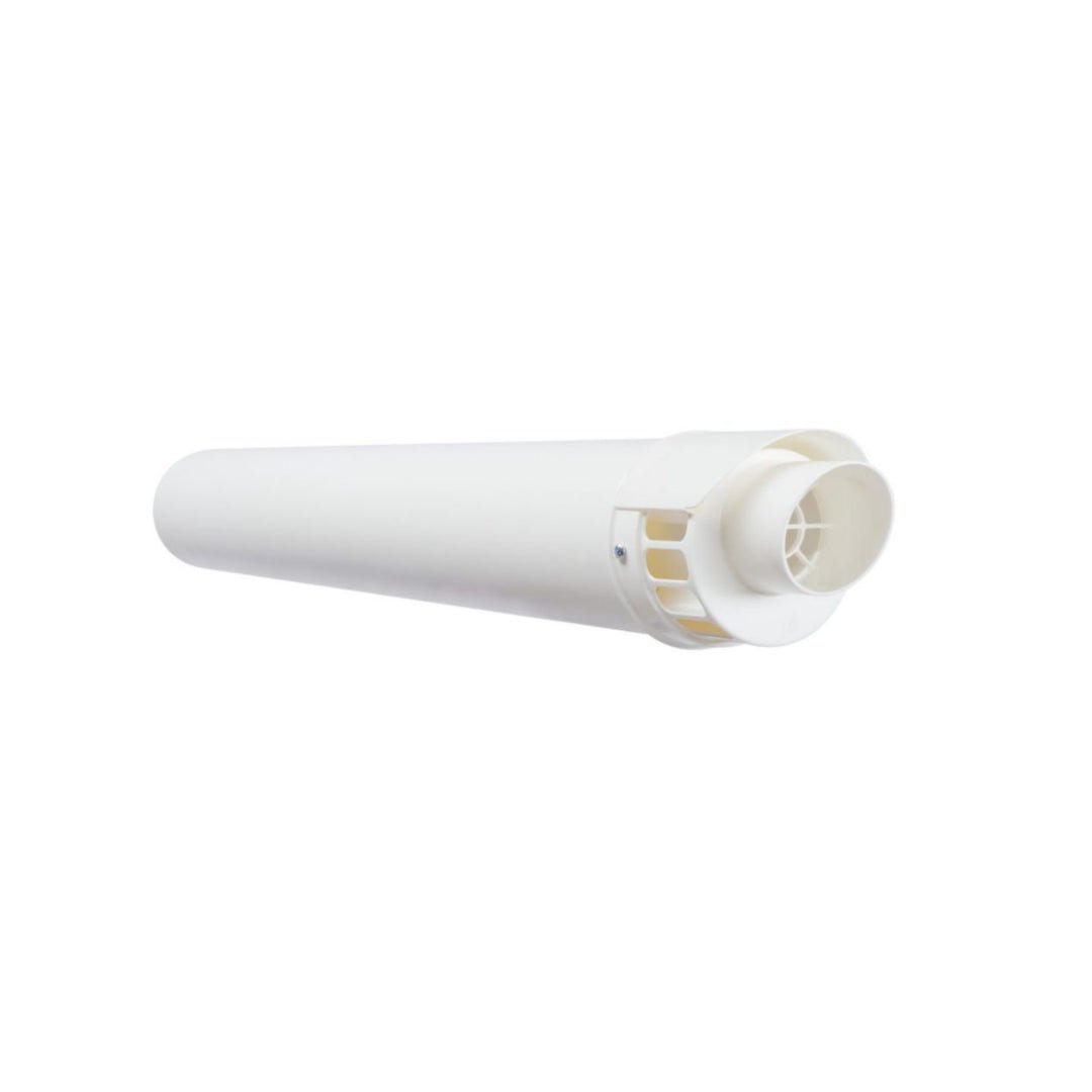 Kit ventouse horizontale en 60/100 - Nez blanc - Kit #74216
