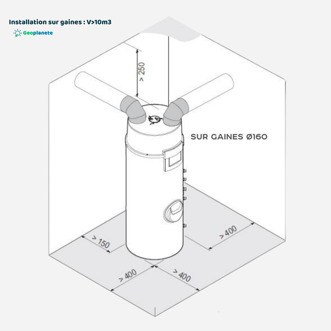 Elensio 200L - Chauffe - eau thermodynamique - Gainable + Air ambiant #7785383
