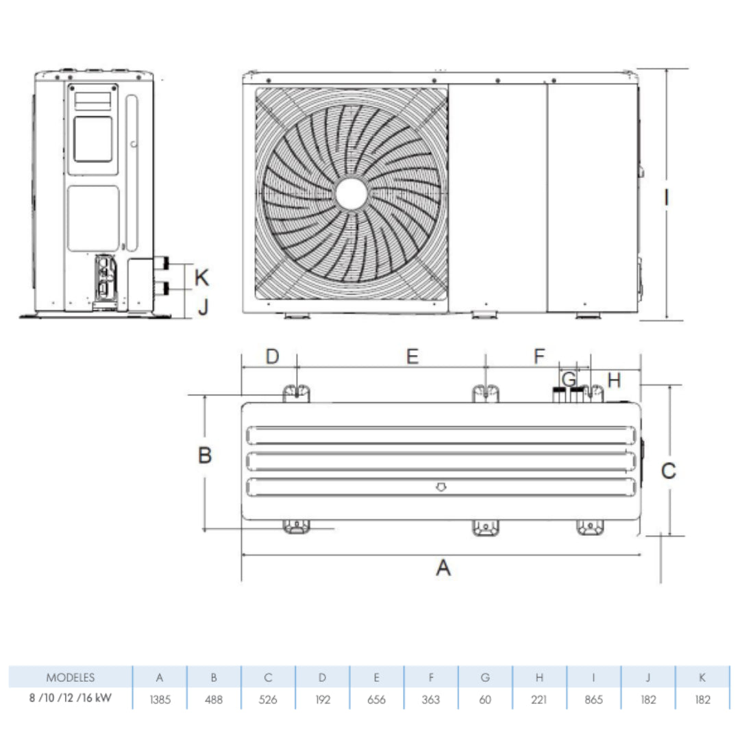 ERIA - M PLUS 12kW Triphasé - Pompe à chaleur Chappée - Monobloc #7798761