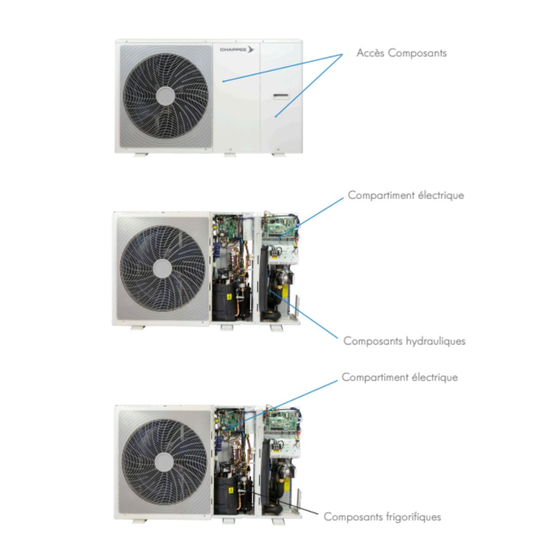 ERIA - M PLUS 12kW Triphasé - Pompe à chaleur Chappée - Monobloc #7798761
