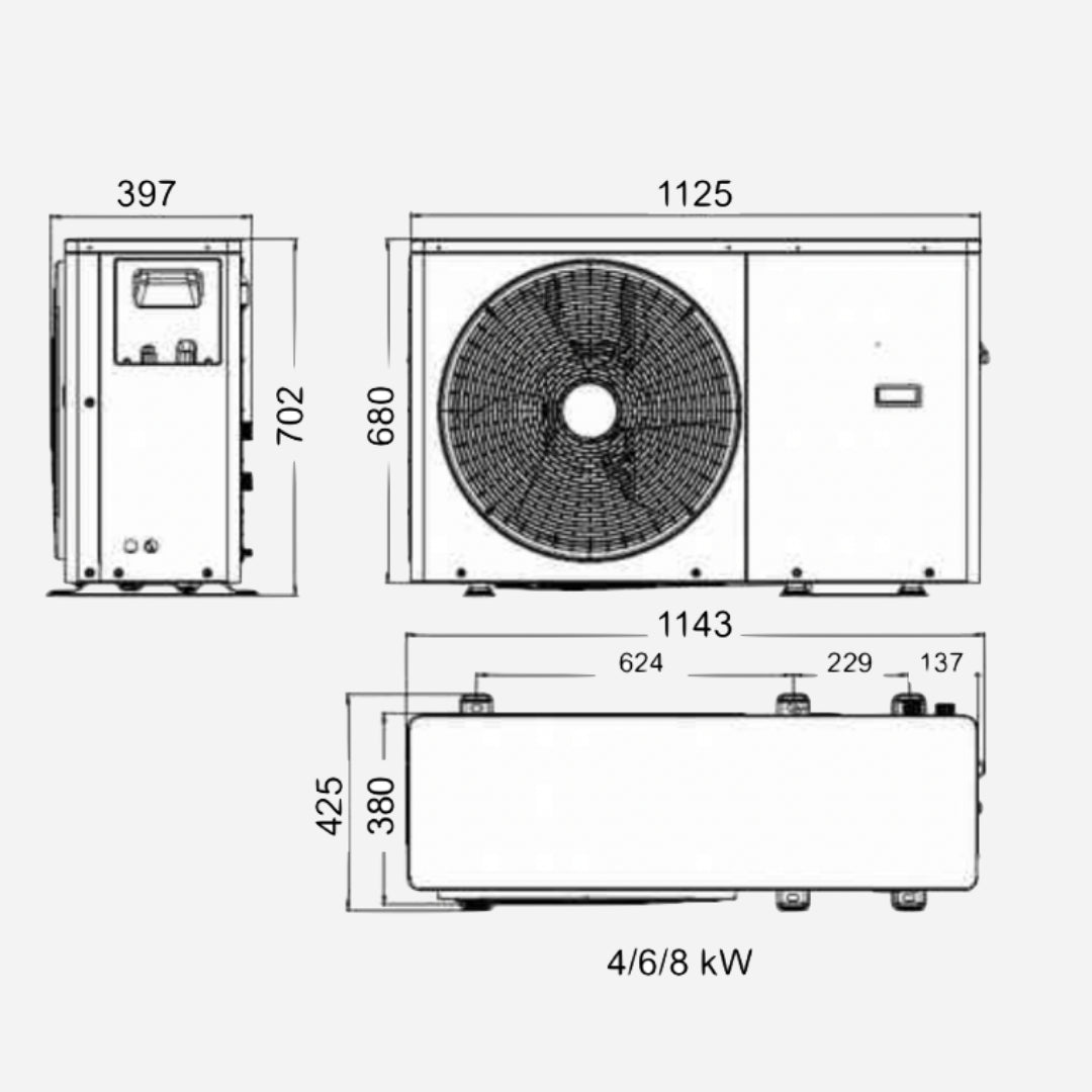 OptiPac MR32 - 8kW - Pompe à chaleur air - eau - Perge #920 022