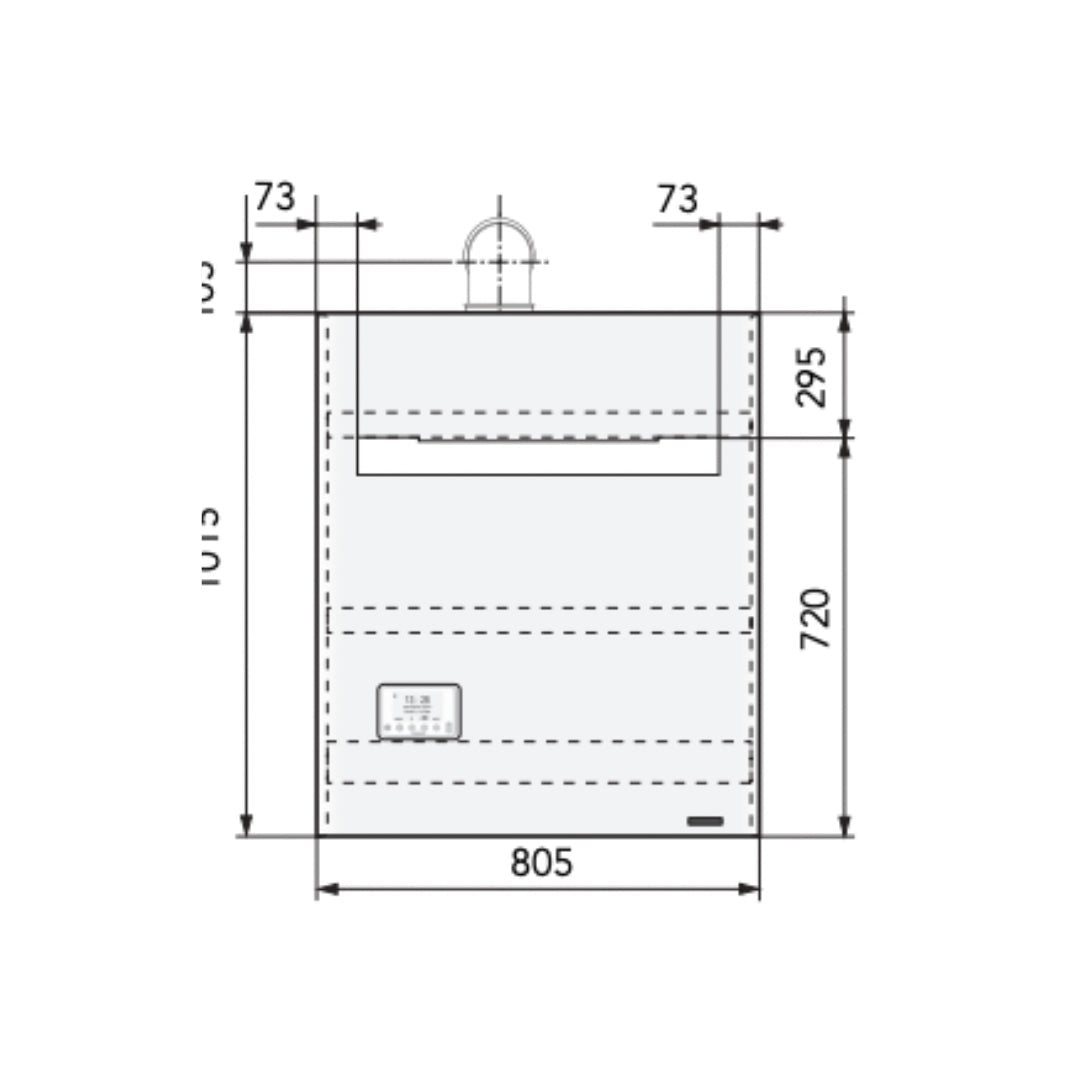 HYDROCONFORT Condens Visio 20 kW + ECS intégré 80 L - Frisquet #A4AJ20020
