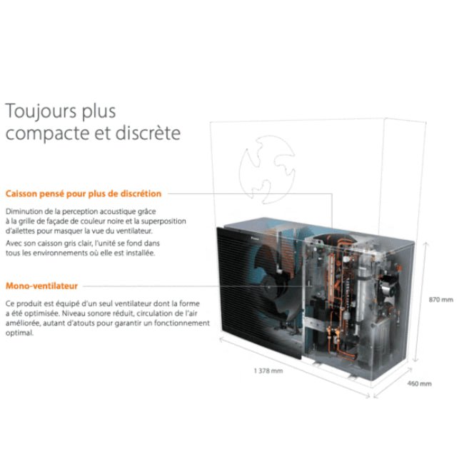 Altherma 3 M - Taille 16 - Chaud seul - Triphasé avec résistance 3 kW - Chaud seul #EDLA16D3W17