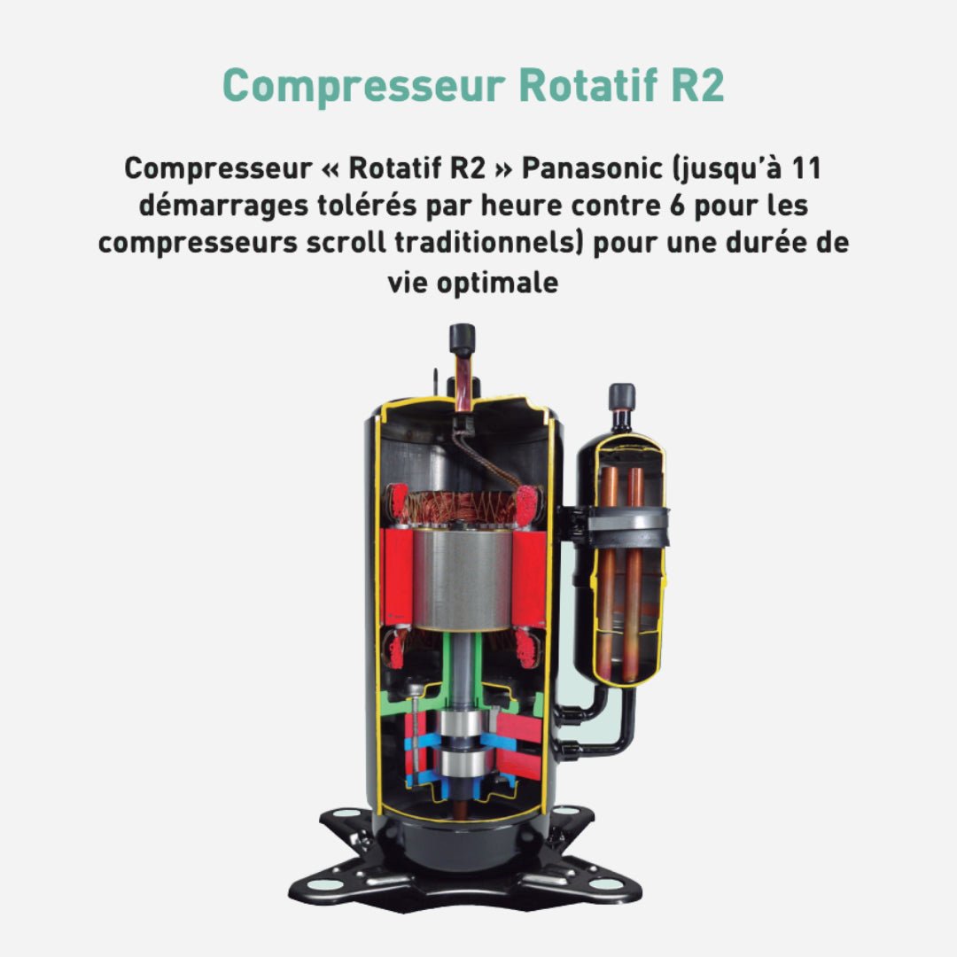 Aquarea 5 kW Haute Performance Génération J - Monophasé - Panasonic - Monobloc #WH - MDC05J3E5