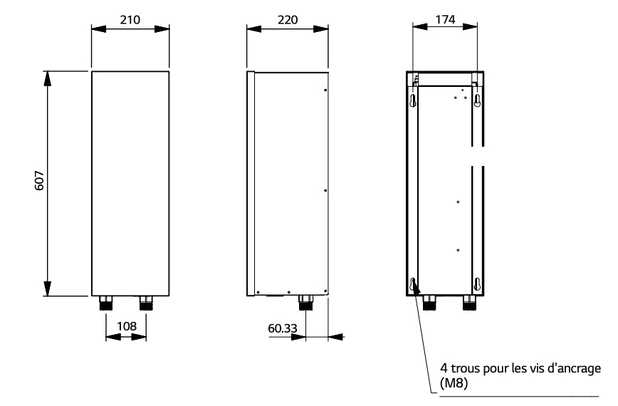 Résistance électrique d'appoint (pour modèle Therma V Monobloc) de 5 à 9kW - Résistance électrique #HA031M.E1
