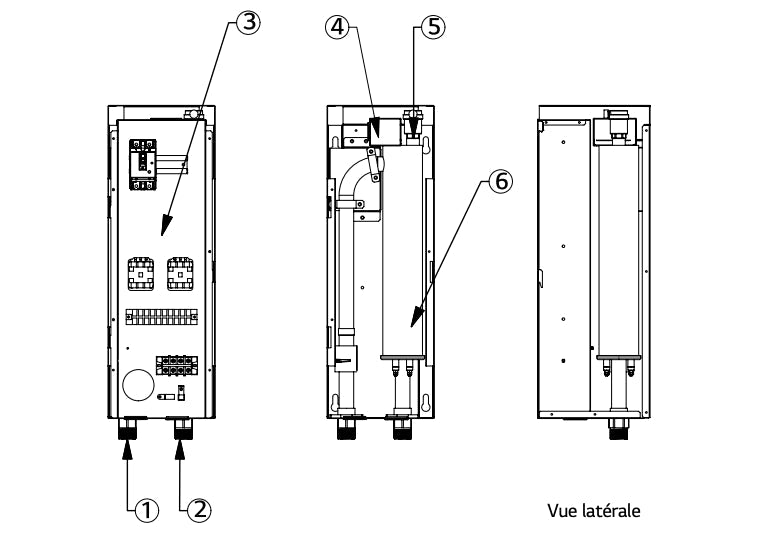Résistance électrique d'appoint (pour modèle Therma V Monobloc) de 5 à 9kW - Résistance électrique #HA031M.E1