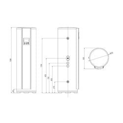 Chauffe-eau Thermodynamique Solaire Split TFHX Eleo S 200 Litres Airwell Efficace