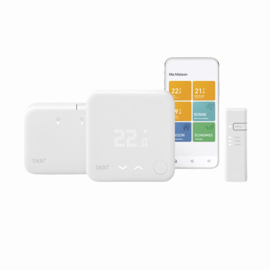 Thermostat intelligent sans fil, kit de démarrage V3+ - Thermostat radio #TADOR