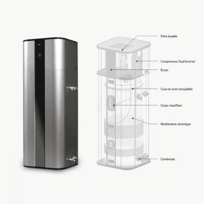 Chauffe-eau thermodynamique  200 litres - Connecté