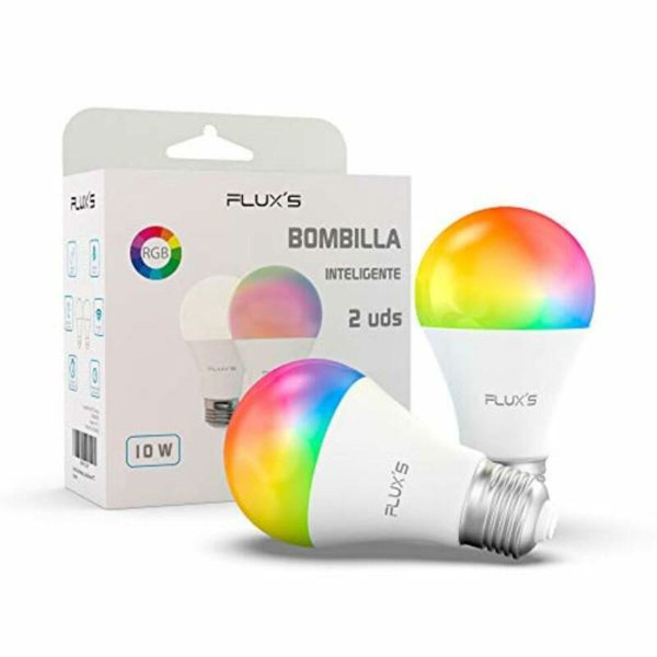 Ampoule à Puce Flux's LED Wi-fi E27 10W Multicouleur (2 pcs)