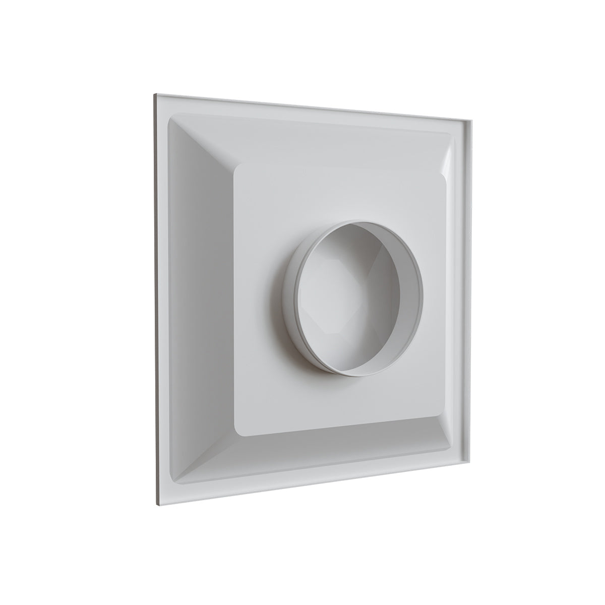 Diffuseur faux-plafond blanc mat Ø 250