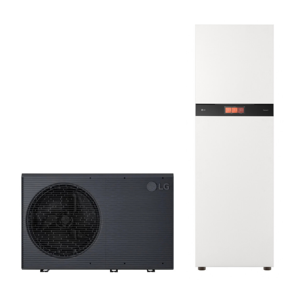 Pompe à chaleur air-eau LG Therma V 12 kW - Hydrosplit Duo ECS R290 - 2 circuits - Triphasé
