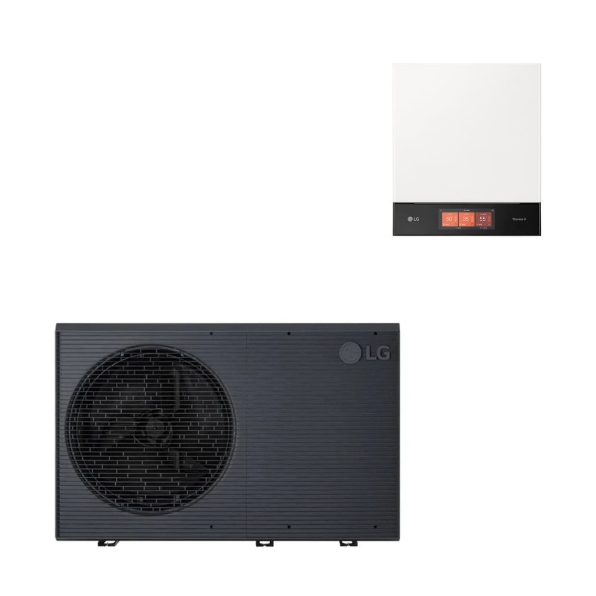Pompe à chaleur air-eau LG Therma V 12 kW - Monobloc R290 - Triphasé